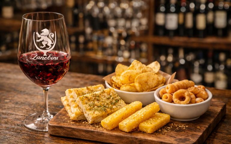 UN CALICE E UNO SNACK